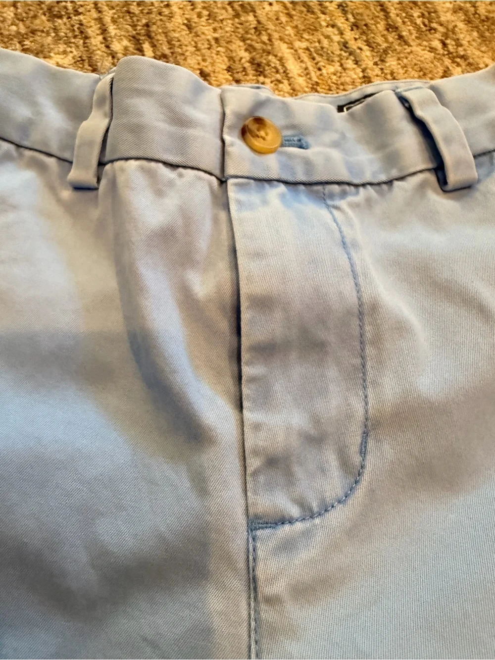 Vineyard Vines Boys Size 8 Light Blue Chino Pants Preppy Flat Front